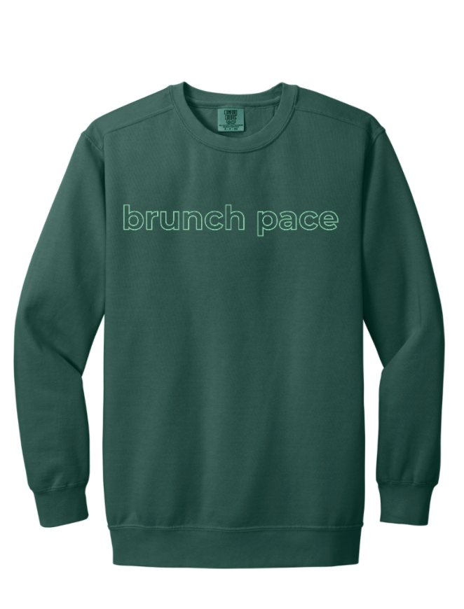 Brunch Pace Crewneck Pullover Sweatshirt