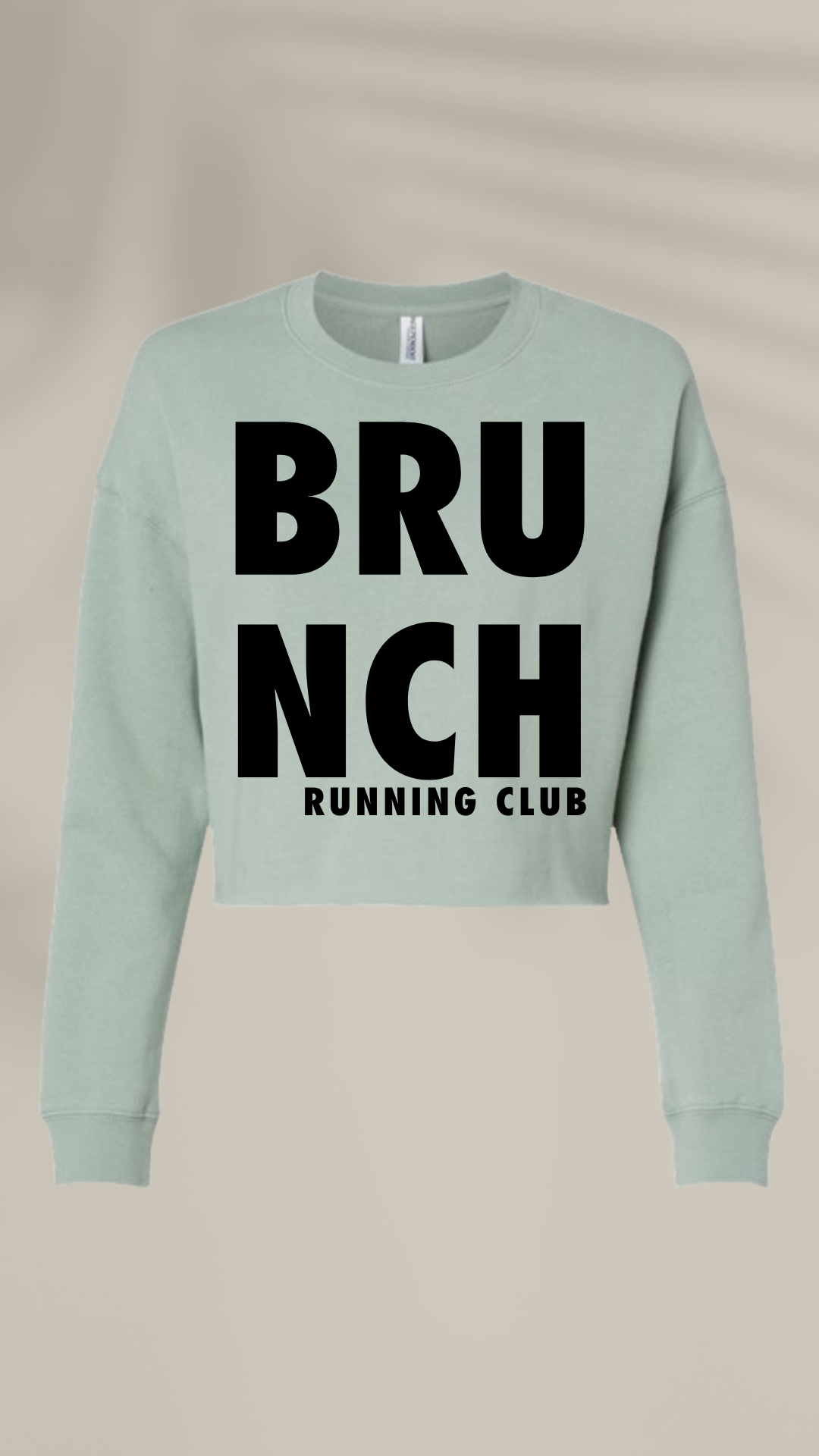 Brunch Running Club Cropped Sweatshirt
